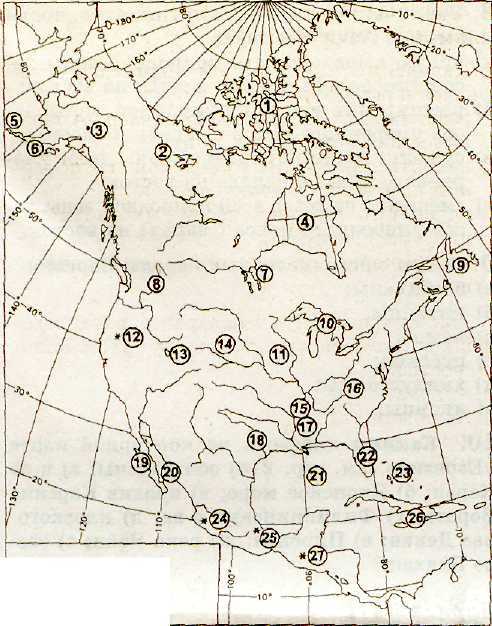Северная америка тест 7 класс карта