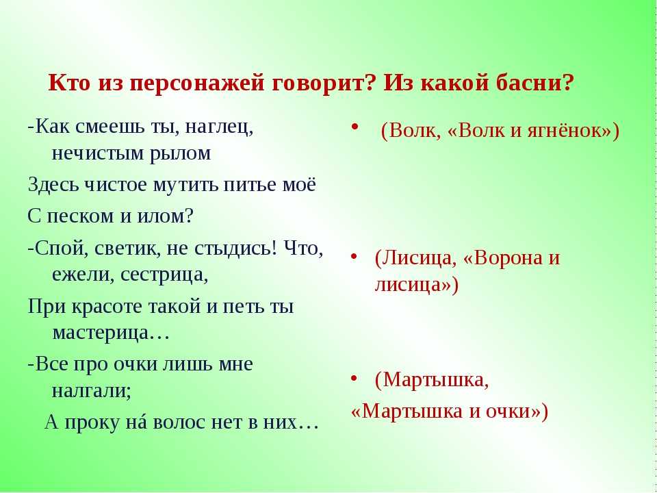 Викторина по басням крылова презентация