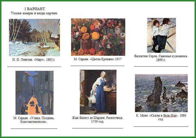 Тест: самые знаменитые картины русских живописцев