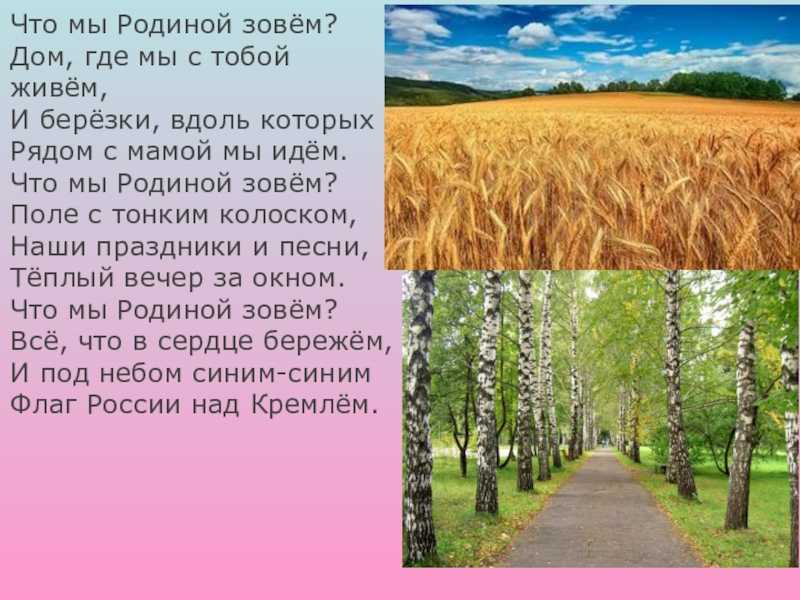 Окружающий мир 1 класс - «что такое родина?»