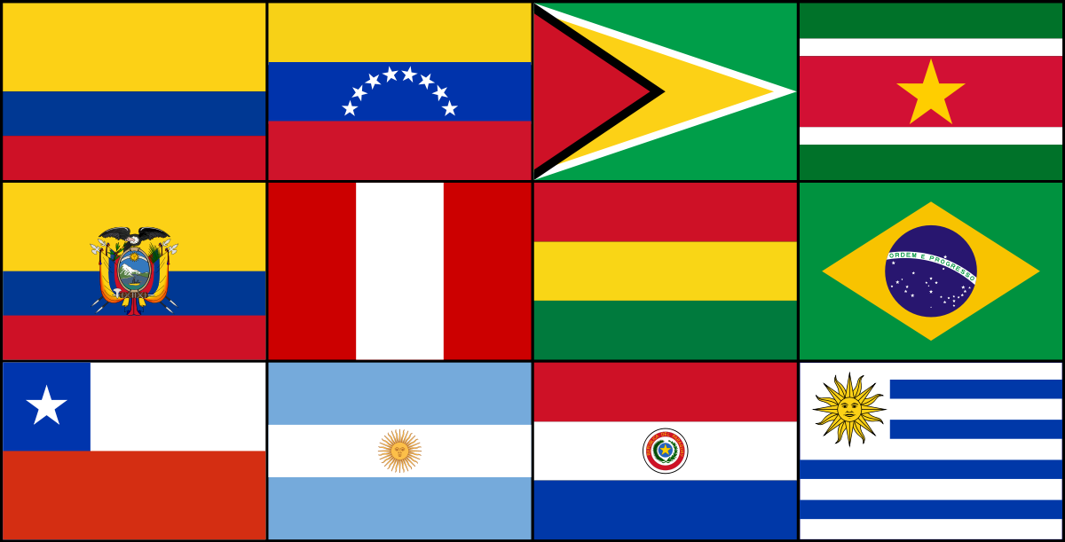 Тест: флаги стран южной америки