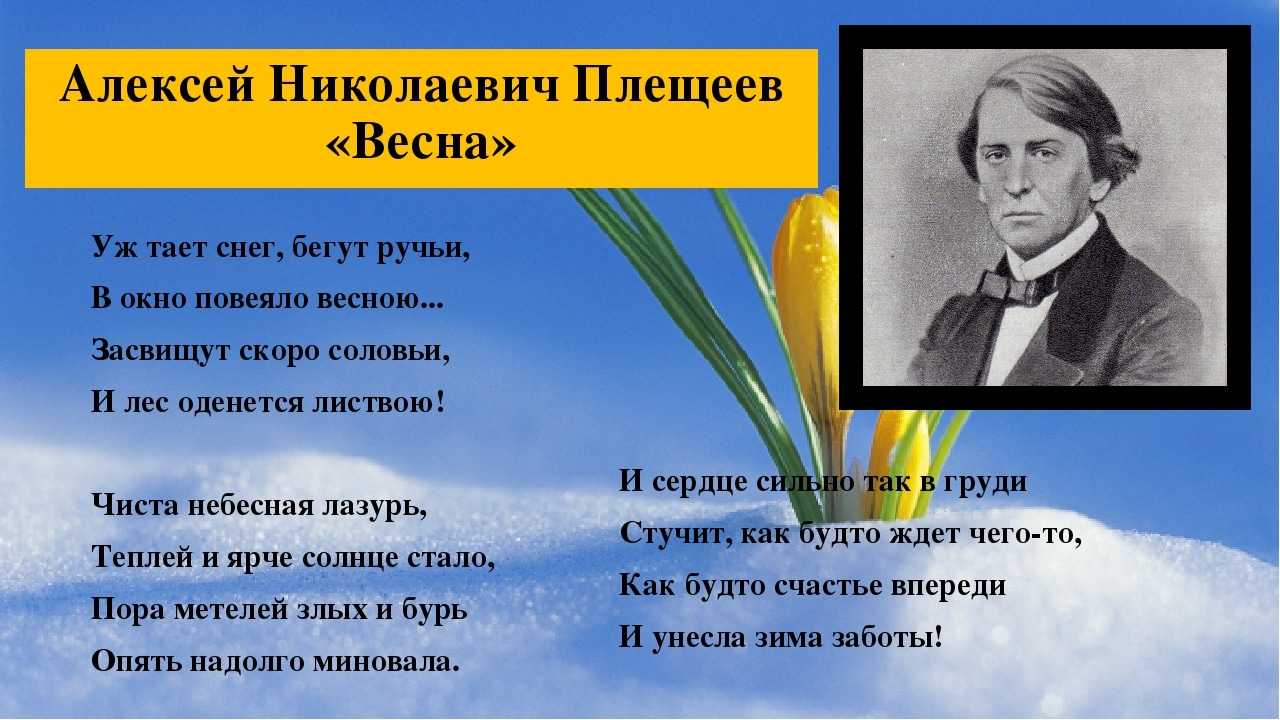 Образ весны в стихотворениях русских поэтов проект