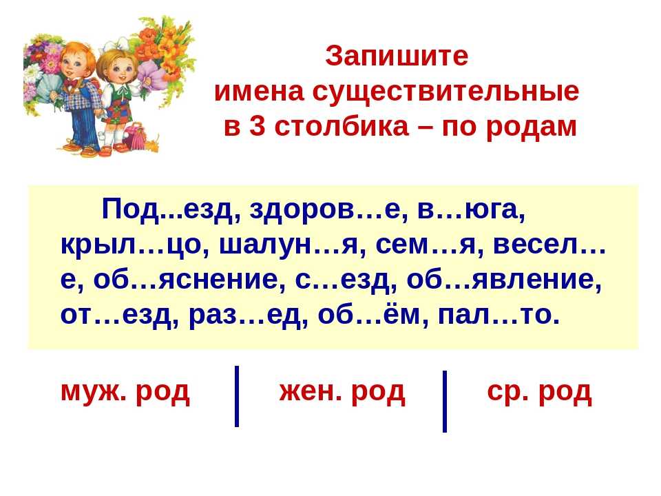 Презентация род имен существительных 5 класс разумовская