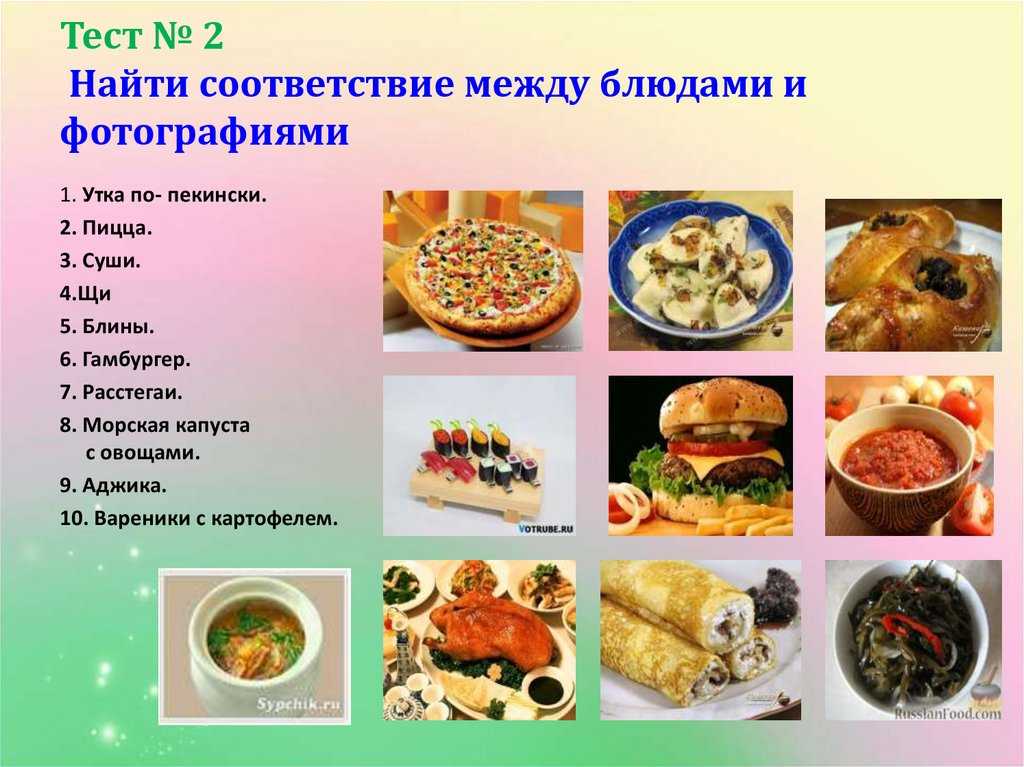 Кухни народов мира проект