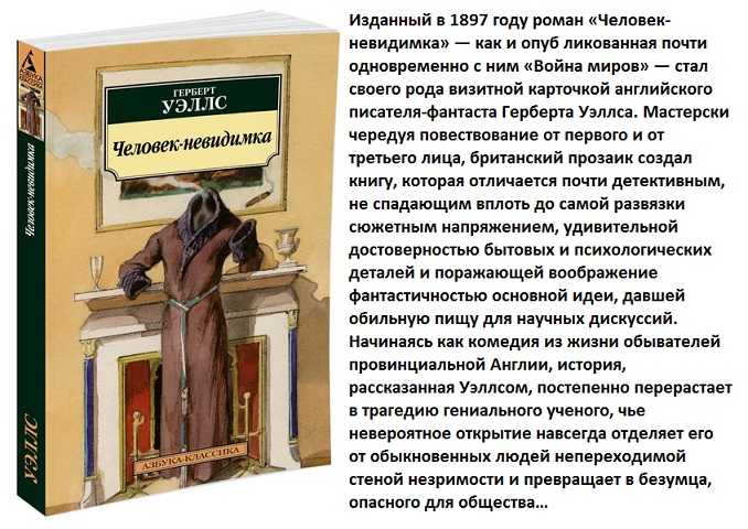 Кем обязательно должен был быть человек, чтобы стать невидимкой в фантастическом романе герберта уэллса?