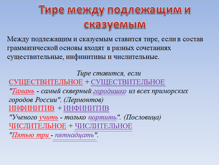 Нарушение подлежащего и сказуемого. Подлежащее существительное сказуемое числительное. Тире между подлежащем и сказуемым 8 класс. Тире между подлежащим и сказуемым выраженным существительным. Грамматическая основа предложения тире между подлежащим и сказуемым.